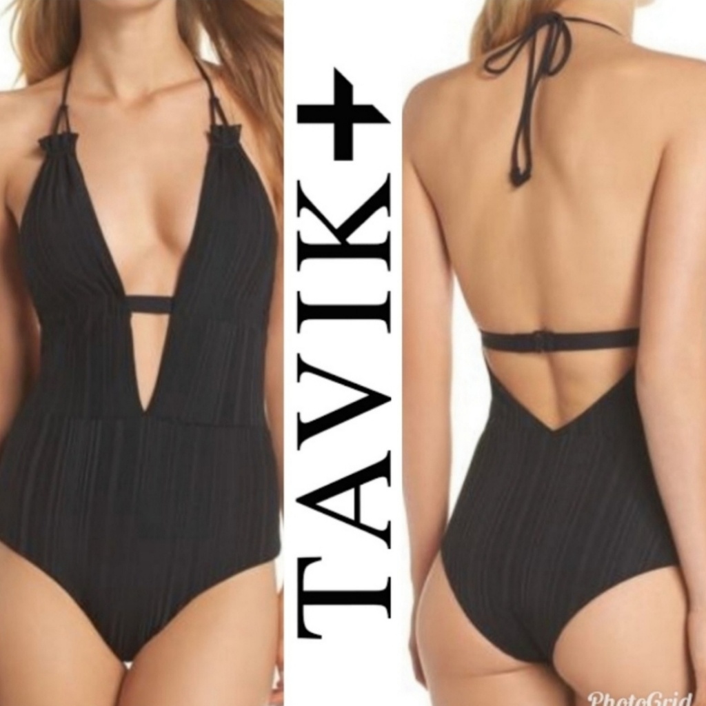New Tavik Emme Halter Slinky Rib Cheeky Swimsuit